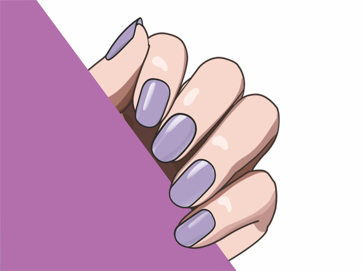 Lilac Dream semi-cured gel nail strips by MANITIME – detail 5