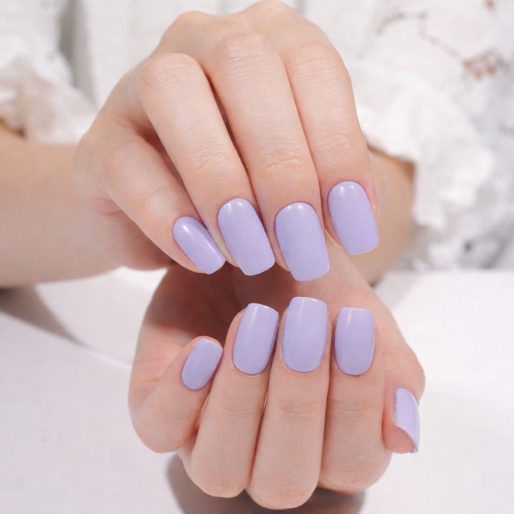 Lilac Dream semi-cured gel nail strips by MANITIME