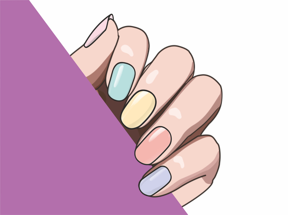 Pastel Dreams semi-cured gel nail strips by MANITIME – detail 8