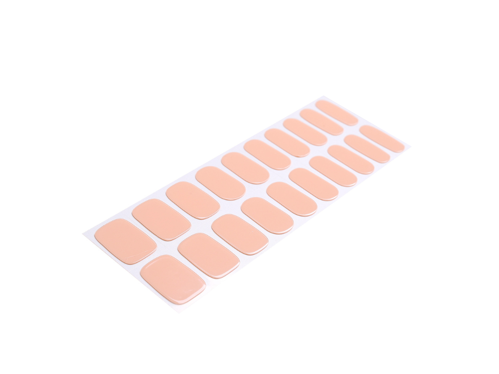 Sweet Apricot semi-cured gel nail strips by MANITIME – detail 3