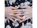 Playful Vibes semi-cured gel nail strips by MANITIME