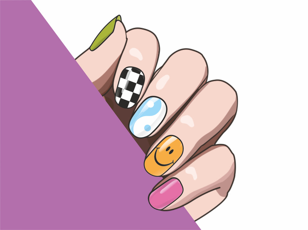 Playful Vibes semi-cured gel nail strips by MANITIME – detail 9