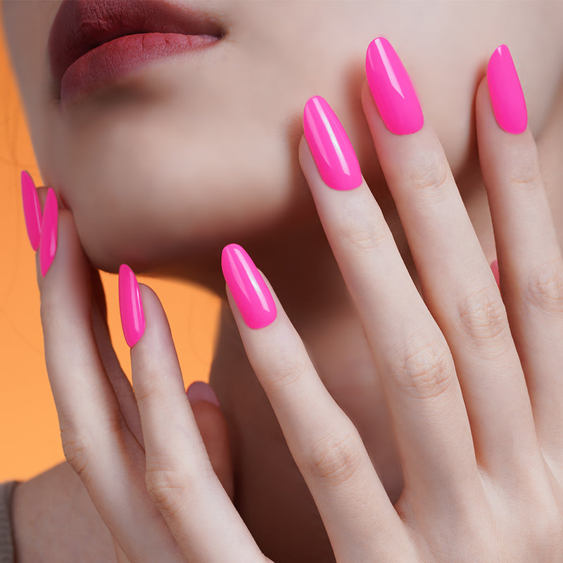 Neon Glow semi-cured gel nail strips by MANITIME