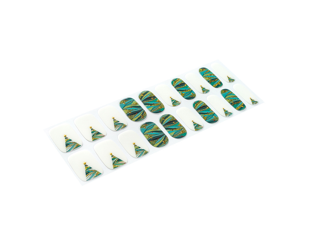 Enchanted Forest semi-cured gel nail strips by MANITIME – detail 2