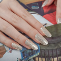 Glowing Sparkle semi-cured gel nail strips by MANITIME
