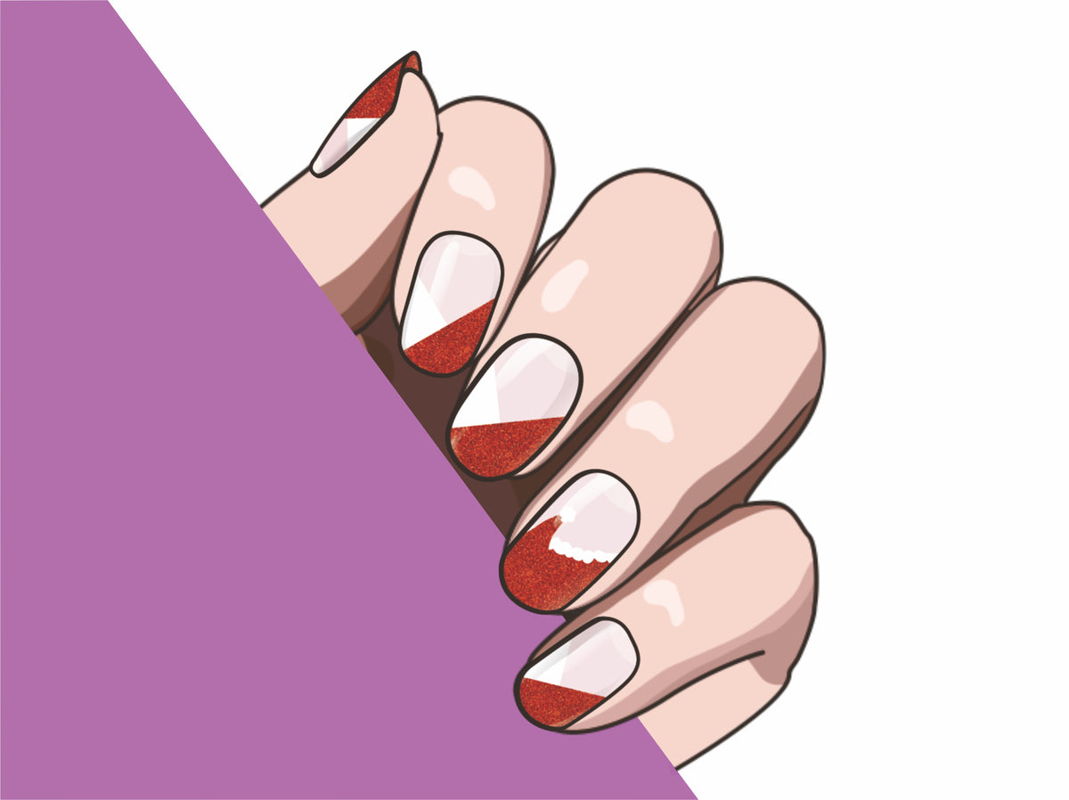 Santa's Charm semi-cured gel nail strips by MANITIME – detail 3