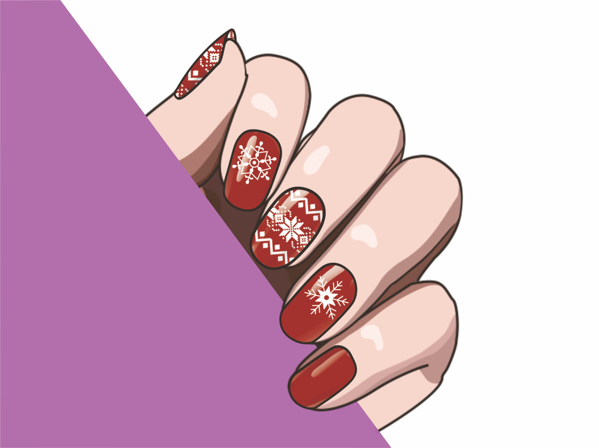 Christmas Vibe semi-cured gel nail strips by MANITIME – detail 4
