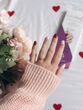 Flirty Hearts semi-cured gel nail strips by MANITIME