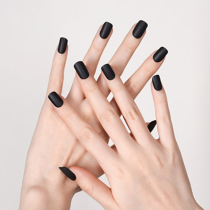 Black Satin – Gel Nail Strips