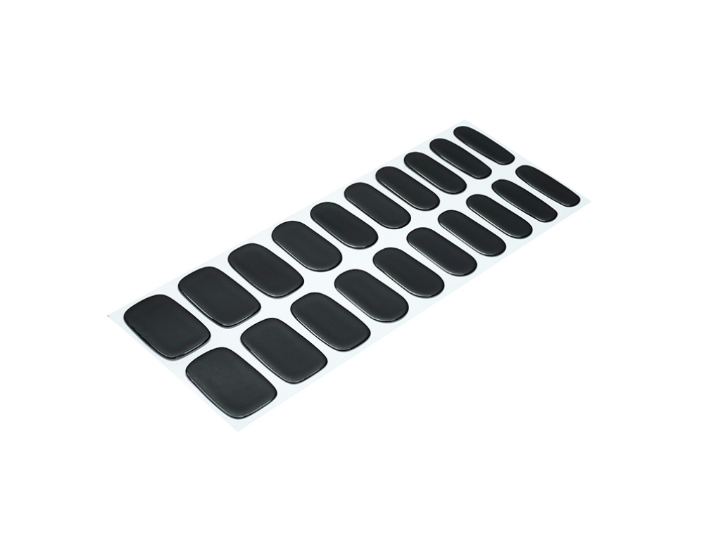 Black Satin semi-cured gel nail strips by MANITIME – detail 3