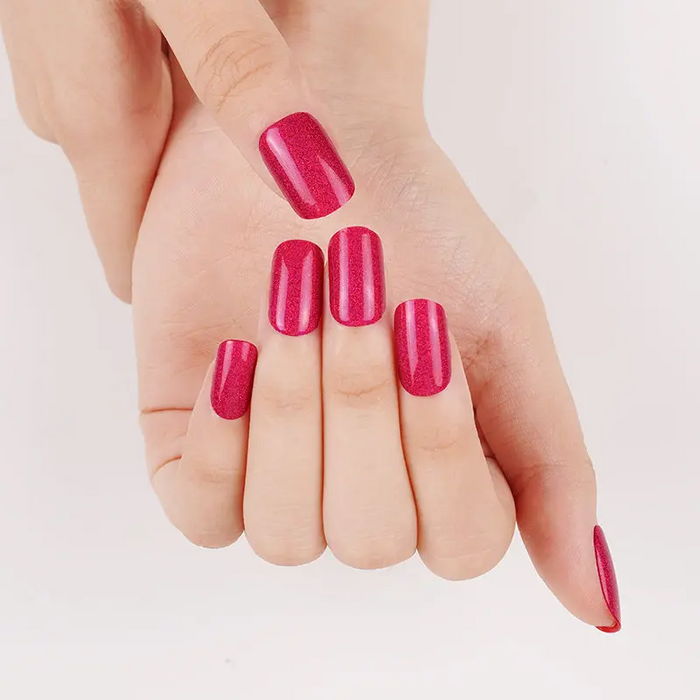Ruby Glamour – Gel Nail Strips