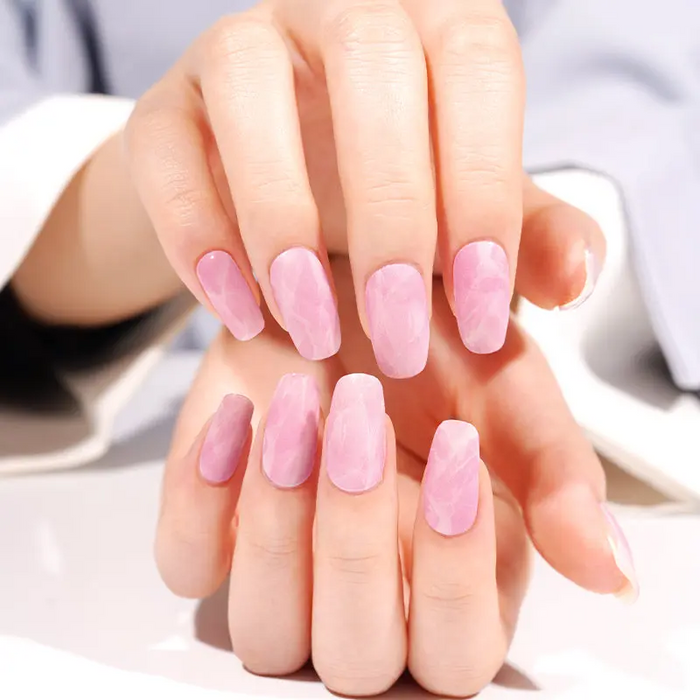 Pink Marble – Gel Nail Strips