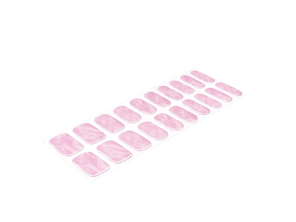 Pink Marble semi-cured gel nail strips by MANITIME – detail 4