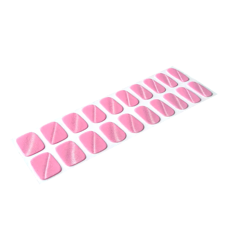 Pink Cateye – polotvrzené gelové nálepky MANITIME – detail 2