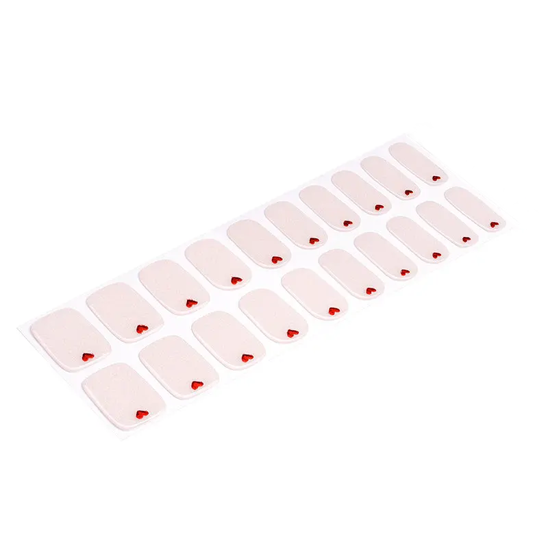 Sweet Heart semi-cured gel nail strips by MANITIME – detail 3