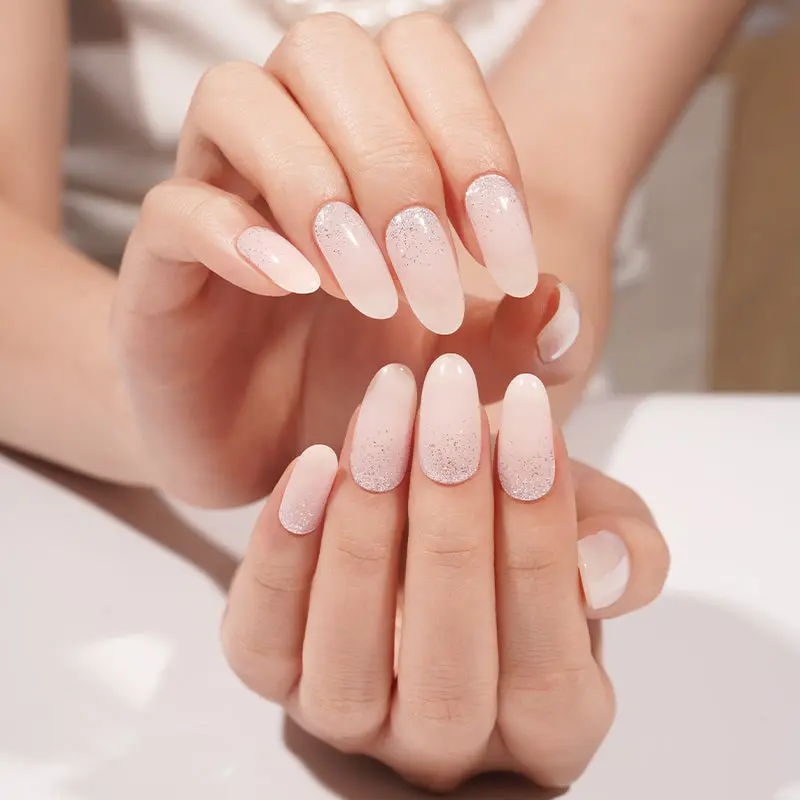 Sugar Veil semi-cured gel nail strips by MANITIME
