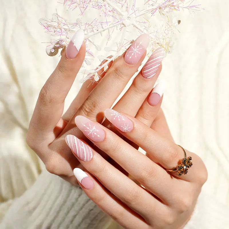 Winter Spark semi-cured gel nail strips by MANITIME – detail 2