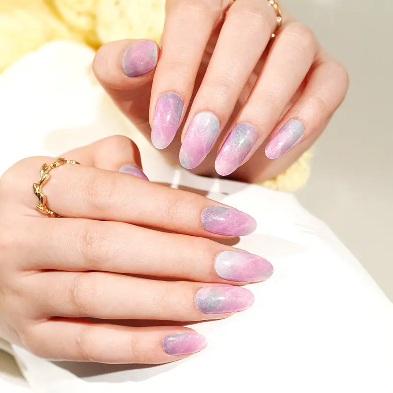 Icy Fantasy semi-cured gel nail strips by MANITIME – detail 2