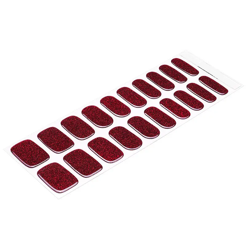 Garnet Glitter semi-cured gel nail strips by MANITIME – detail 5