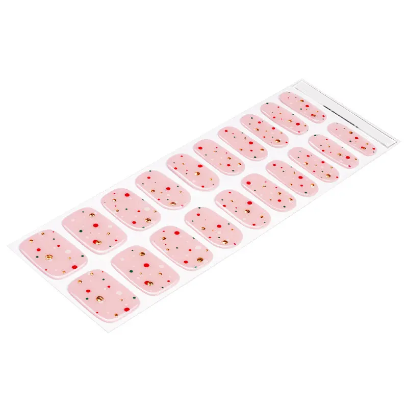 Festive Confetti semi-cured gel nail strips by MANITIME – detail 5