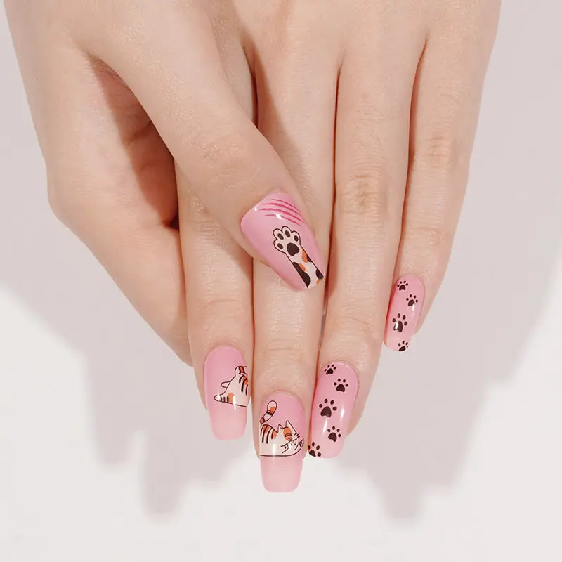 Meow Mood – polotvrzené gelové nálepky MANITIME – detail 2