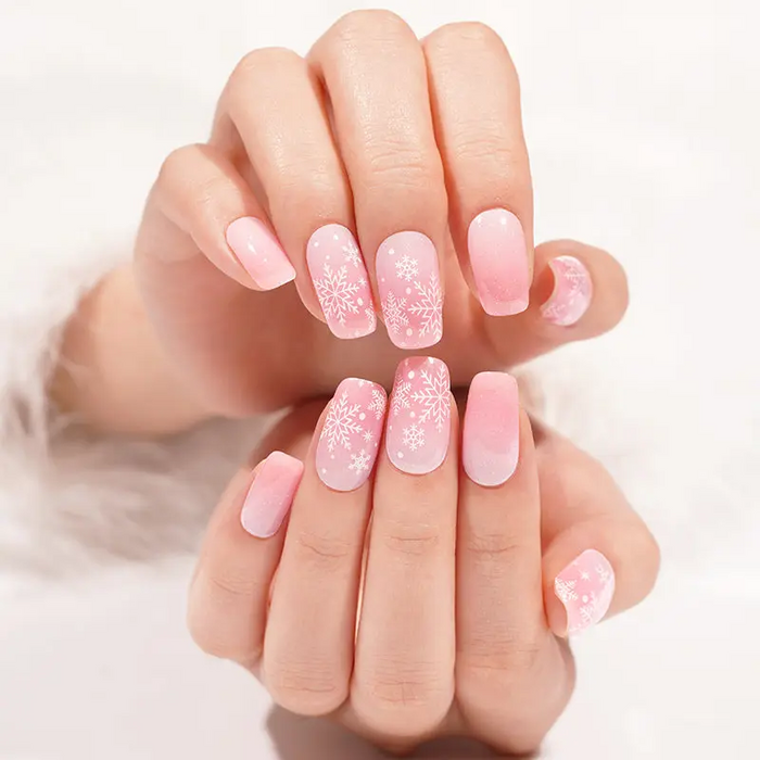 Ombre Snowflake – Gel Nail Strips