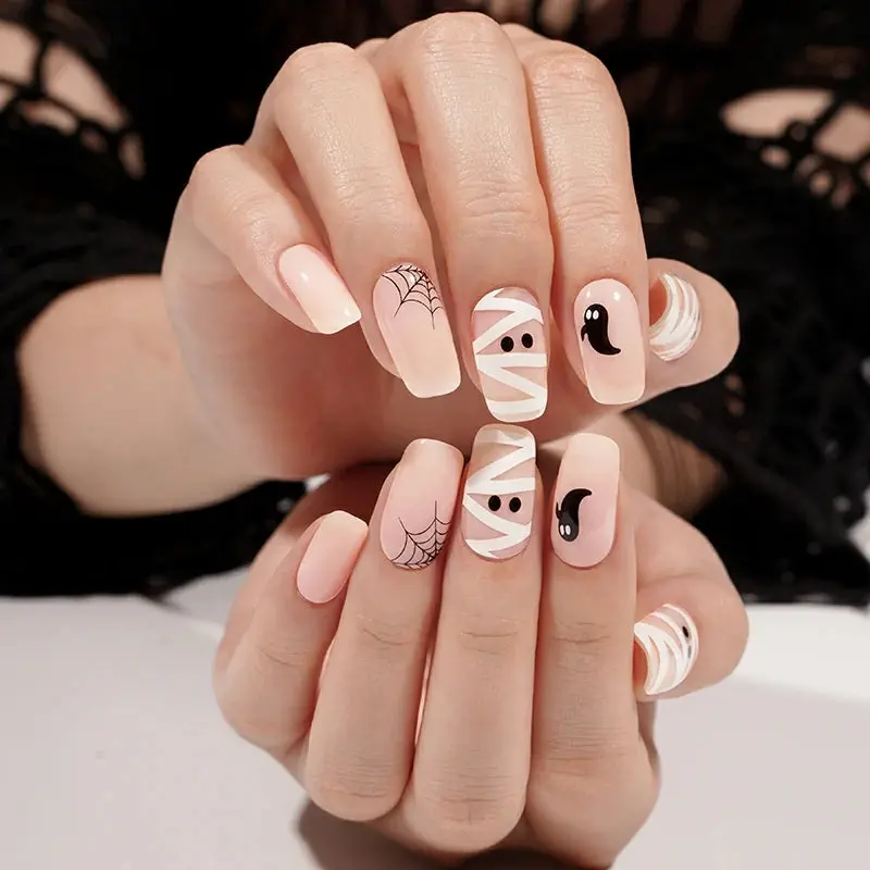 Boo Party semi-cured gel nail strips by MANITIME