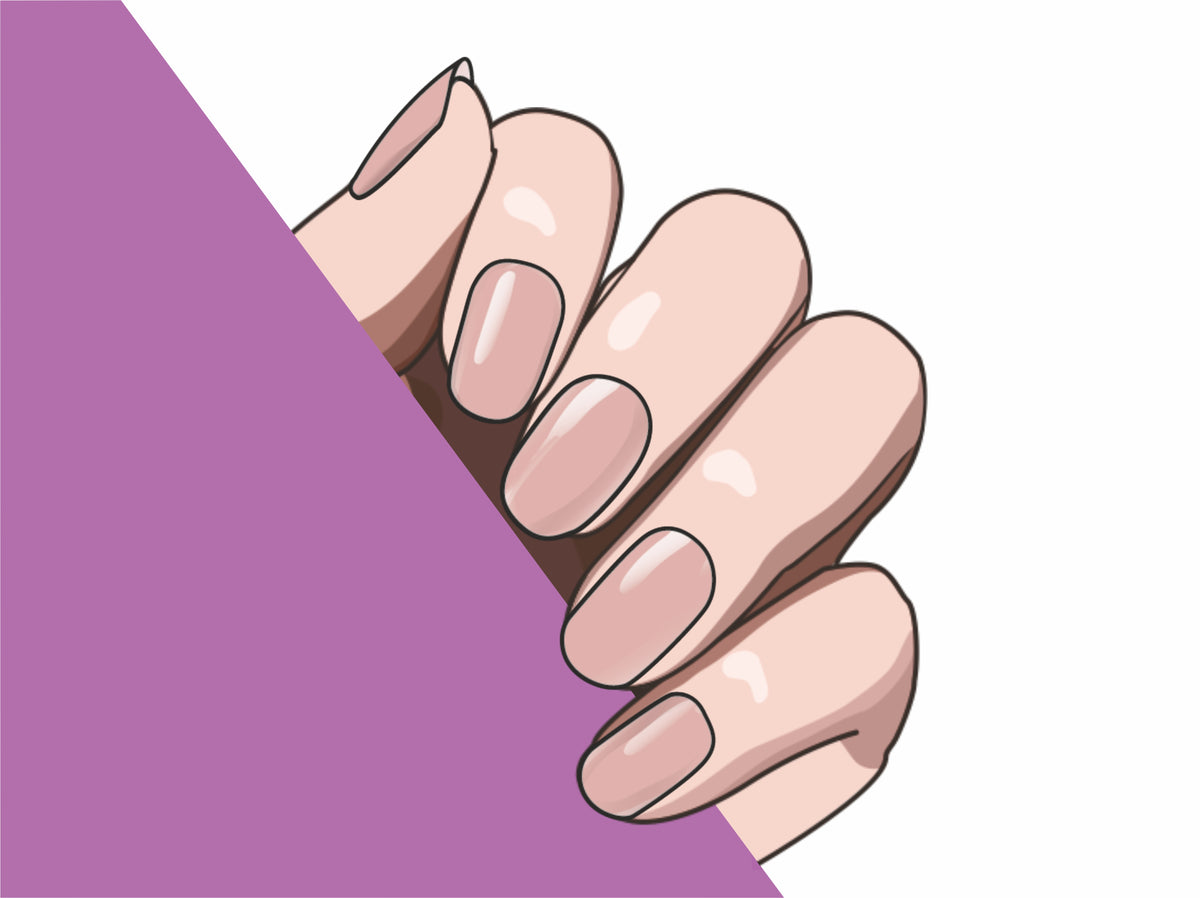 Beige Latte semi-cured gel nail strips by MANITIME – detail 4