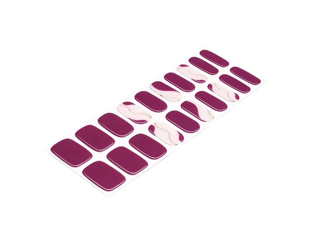 Violet Lines semi-cured gel nail strips by MANITIME – detail 4